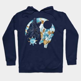 Negative Geo Wolves Hoodie